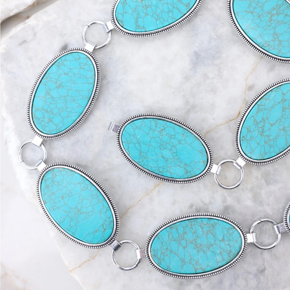 NWT Turquoise Chain Belt